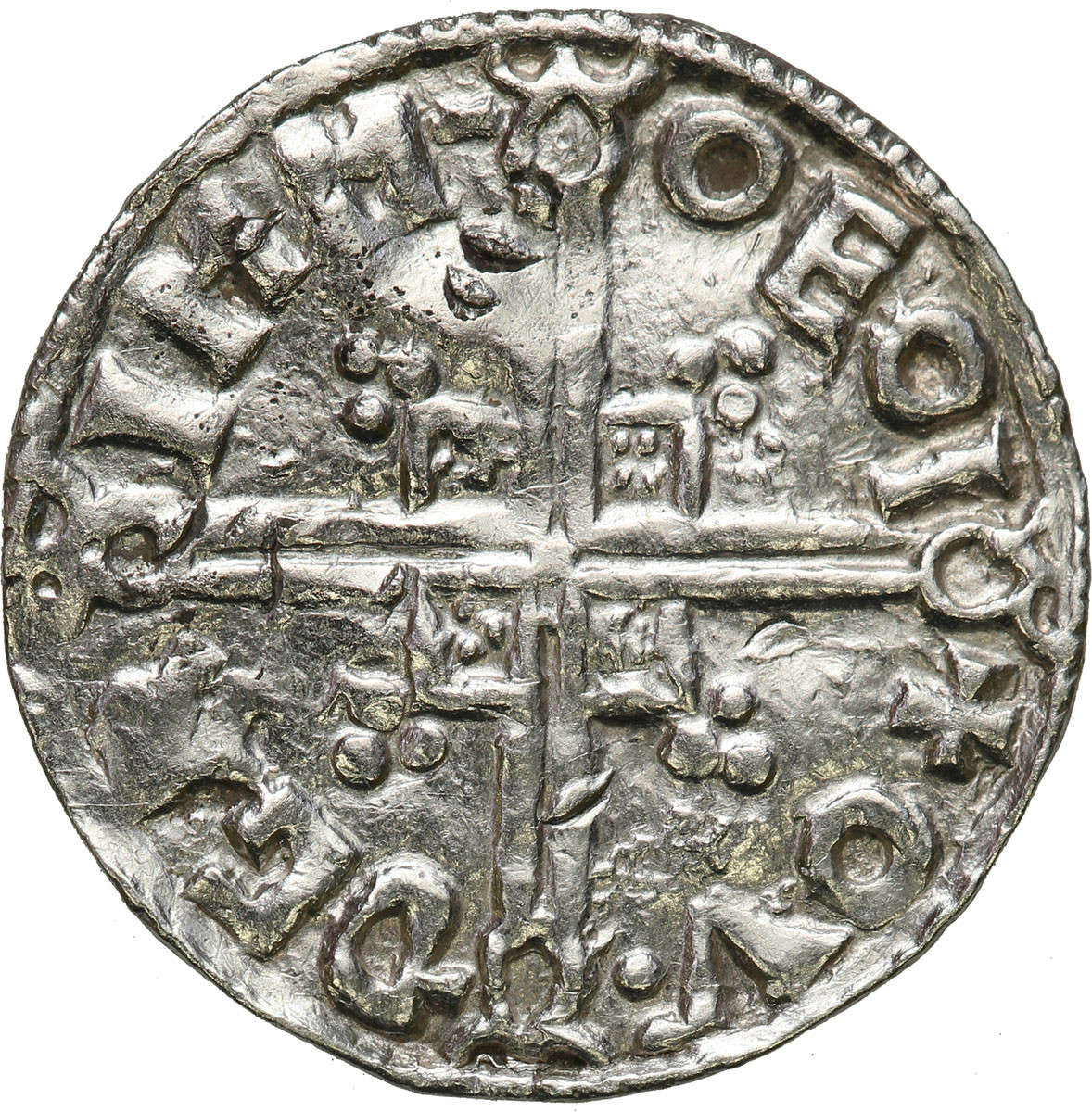 Anglia, Aethelred II (978-1016). Denar typu helmet